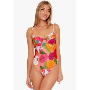 Trina Turk NEW Women’s Sunny Bloom Standard Underwire One Piece Swimsuit size 12